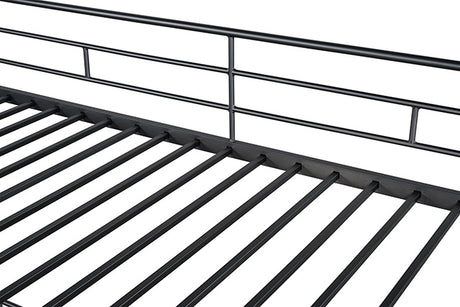 Myles Twin Loft Bed White, Silver & Black - Furniture World