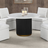 Varde Round Dining Marble Table - Furniture World