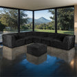 Nappi Large L-Sectional w/ Ottoman (Compressed Foam) - Furniture World
