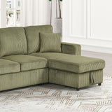 Yves Sectional Green - Furniture World