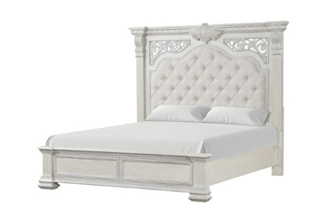 Promenade Bed Dark Brown & White - Furniture World