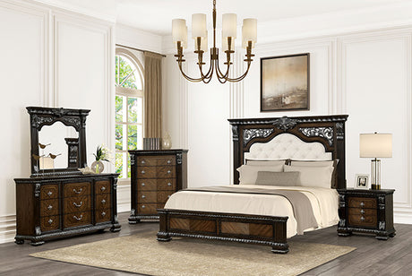 Promenade Bed Dark Brown & White - Furniture World
