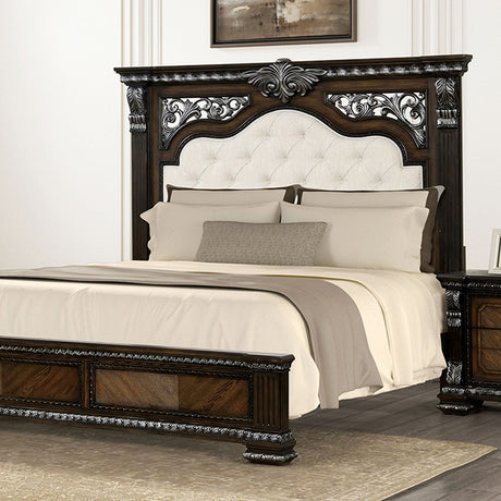 Promenade Bed Dark Brown & White - Furniture World
