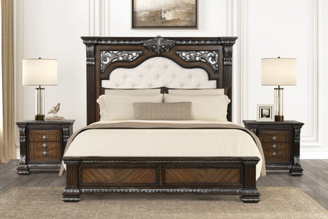 Promenade Bed Dark Brown & White - Furniture World