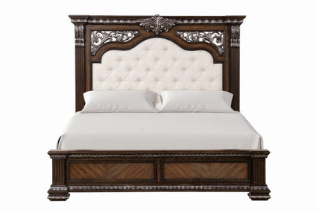 Promenade Bed Dark Brown & White - Furniture World