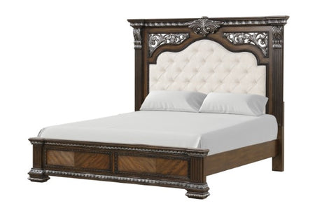 Promenade Bed Dark Brown & White - Furniture World