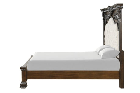 Promenade Bed Dark Brown & White - Furniture World