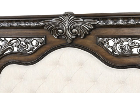 Promenade Bed Dark Brown & White - Furniture World