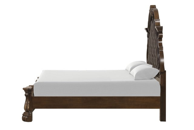 Leovanni 4 Pc Queen Bedroom Set Brown - Furniture World