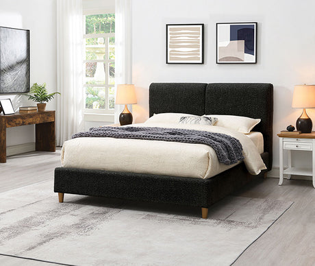 Stavern Bed Black & Grey - Furniture World
