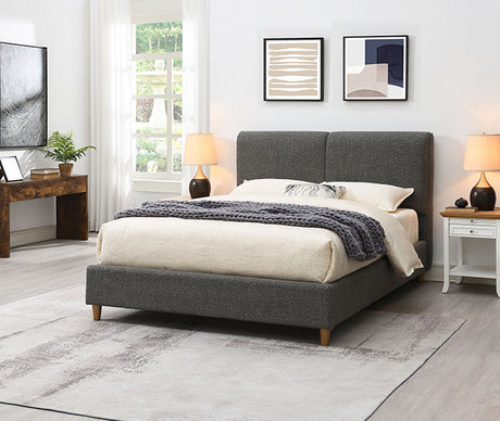 Stavern Bed Black & Grey - Furniture World