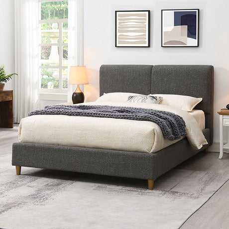 Stavern Bed Black & Grey - Furniture World