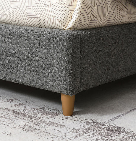 Stavern Bed Black & Grey - Furniture World