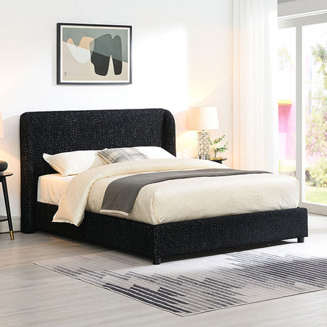 Laverni Bed Black, Grey & White - Furniture World