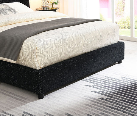 Laverni Bed Black, Grey & White - Furniture World