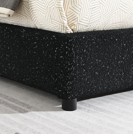 Laverni Bed Black, Grey & White - Furniture World