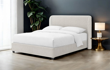 Laverni Bed Black, Grey & White - Furniture World