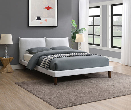 Verwood E.King, Full, & Queen Bed Gray & Light Gray - Furniture World