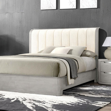 Osterley Queen & E.King Bed Grey & Black - Furniture World