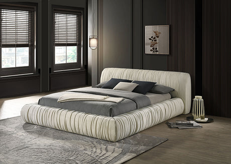 Palmdale Bed Black & Ivory - Furniture World