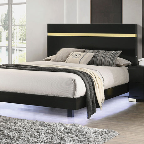 Lillestrom E.King, Queen, Full, & Full Bed Black & White - Furniture World
