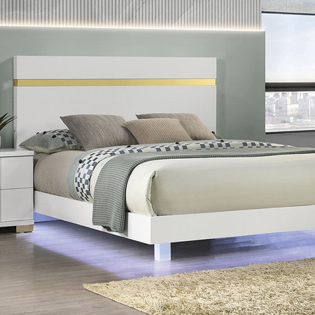 Lillestrom E.King, Queen, Full, & Full Bed Black & White - Furniture World