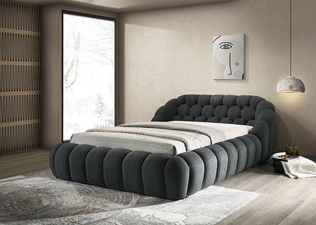 Newquay Bed Black, White, & Gray - Furniture World