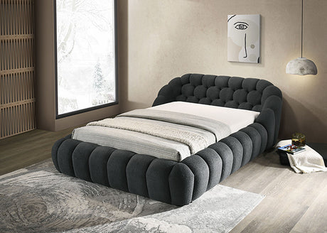 Newquay Bed Black, White, & Gray - Furniture World