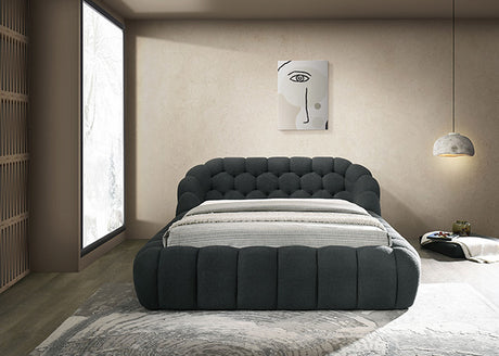 Newquay Bed Black, White, & Gray - Furniture World