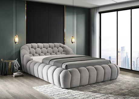 Newquay Bed Black, White, & Gray - Furniture World