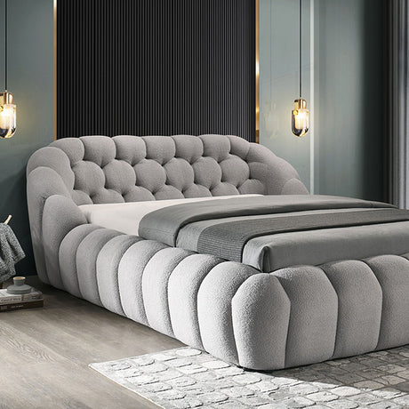 Newquay Bed Black, White, & Gray - Furniture World