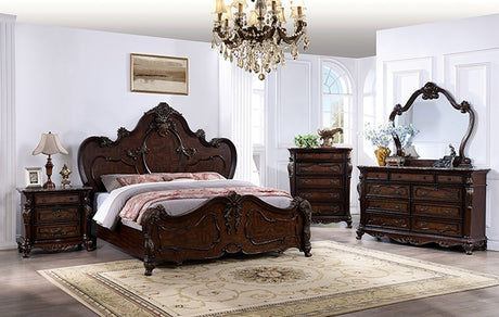 Roselli Bed Chrome & White - Furniture World