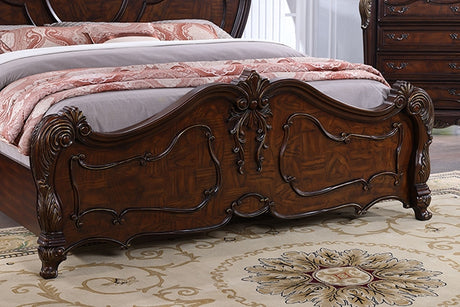 Roselli Bed Chrome & White - Furniture World