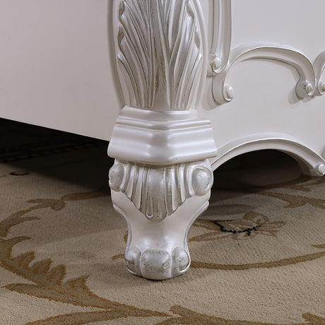 Roselli Bed Chrome & White - Furniture World