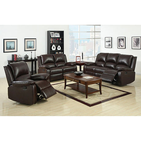 Oxford Rustic Dark Brown Motion Sofa - Furniture World