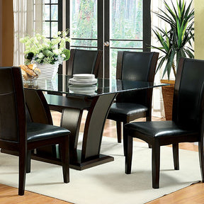 Manhattan 7 Pc Dining Table Set Cherry - Furniture World