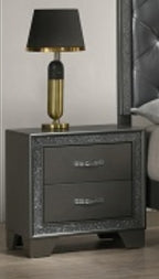 Crown Mark Furniture Kaia Nightstand in Dark Gray image