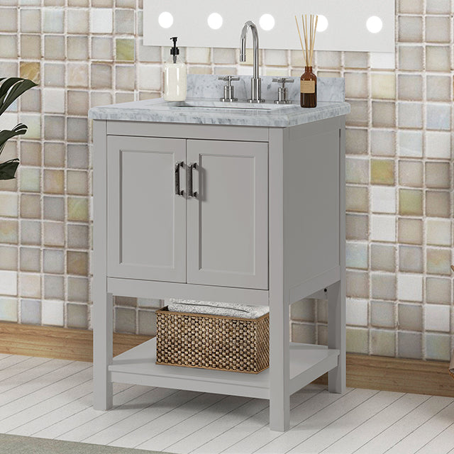 Reston Vanity with Top/ Sink - Furniture World