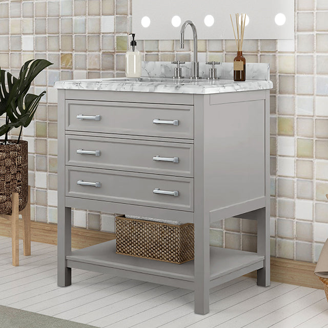 Reston Vanity with Top/ Sink - Furniture World