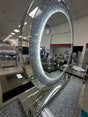 Diamond Crush Oval Mirror - Furniture World
